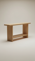 Pine Console Table Handcrafted Grain